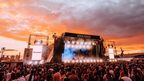 General image of a stage at London's Dockyards venue