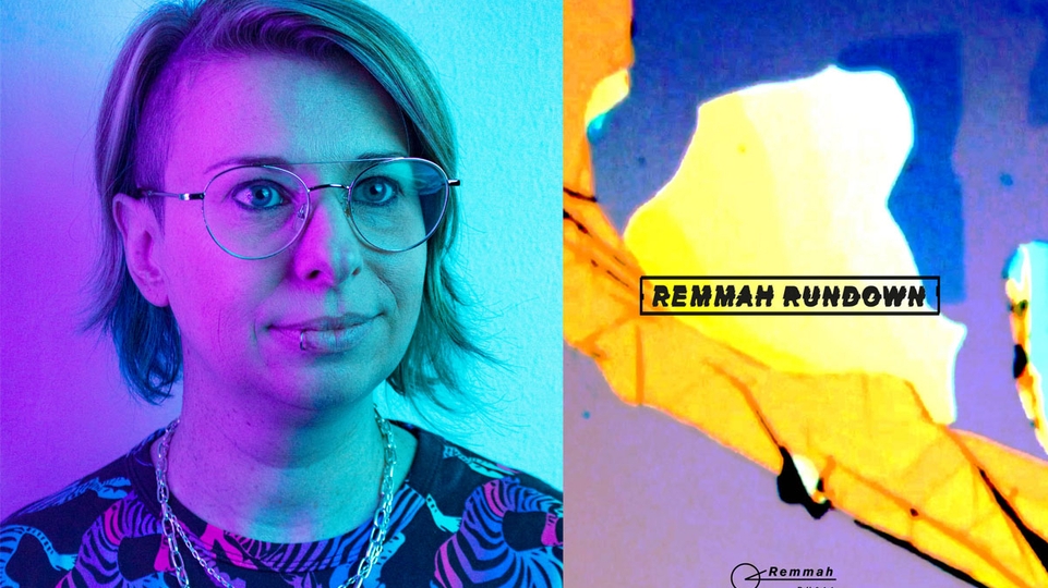 Left: Anna Gram's press shot Right: Artwork for 'Remmah Rundown'