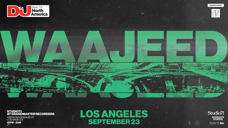 Graphic reading “Waajeed, Los Angeles, September 23”