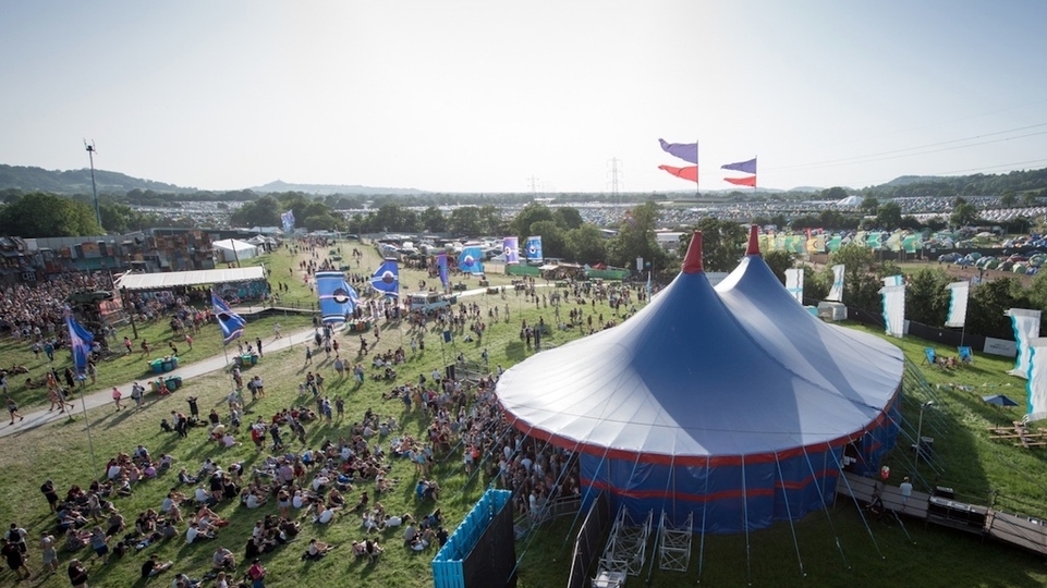 Photo of the Silver Hayes area at Glastonbury festival