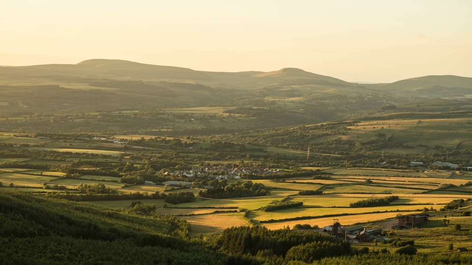 Photo of the landscape at Rhigos Mountain