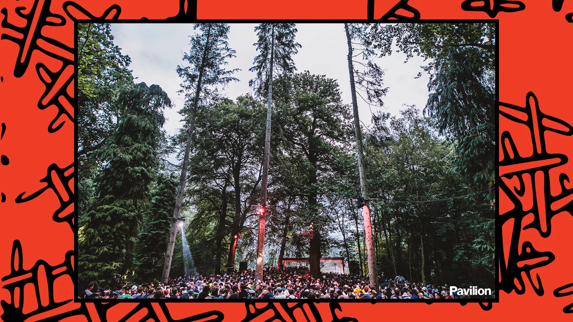 The Pavilion stage at Houghton Festival during the day